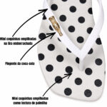 Chinelo Coca-Cola Poa Polka Dot Quadrado Bolinhas CC5032 - Imagem 3