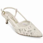 Scarpin Vizzano Coleçao Bridal Rendado Slingback 1122.1099 - Imagem 5