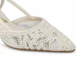 Scarpin Vizzano Coleçao Bridal Rendado Slingback 1122.1099 - Imagem 8