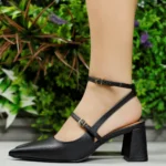Scarpin Vizzano Feminino Bico Fino Salto Bloco 1475.102 - Imagem 7