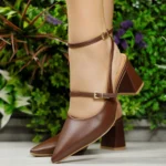 Scarpin Vizzano Feminino Bico Fino Salto Bloco 1475.102