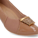 Sapatilha Usaflex Feminina Boneca Brilho Couro Verniz N2277 - Imagem 5