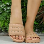 Slide Moleca Tamanco Canoa Strass Brilho Leve Fofa 5436.447 - Imagem 3
