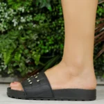 Slide Moleca Tamanco Canoa Strass Brilho Leve Fofa 5436.447 - Imagem 6