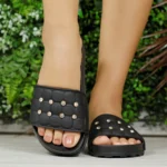 Slide Moleca Tamanco Canoa Strass Brilho Leve Fofa 5436.447 - Imagem 7
