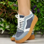 Tênis Moleca Casual Feminino Jeans Retalhos Urbano 5816.107