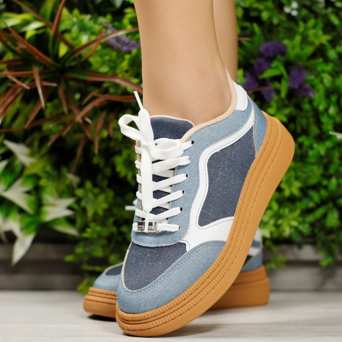 5816107 (1) Tênis Moleca Casual Feminino Jeans Retalhos Urbano 5816.107 - Imagem 1