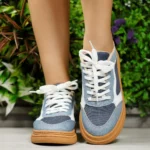 Tênis Moleca Casual Feminino Jeans Retalhos Urbano 5816.107 - Imagem 3