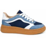 Tênis Moleca Casual Feminino Jeans Retalhos Urbano 5816.107 - Imagem 5