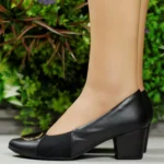 Scarpin Usaflex Couro Joanete Salto Cone Médio UD05003 - Imagem 10