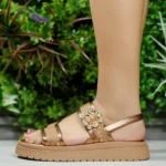 Sandália Dakota Flatform Tratorada Fivela Brilho Y9671 - Imagem 2