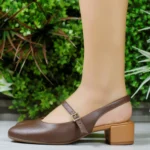 Scarpin Beira Rio Slingback Salto Baixo Bloco 4301.116 - Imagem 2