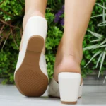 Anabela Moleca Sandália Salto Baixo Tamanco Peep Toe 5592.101 - Imagem 12