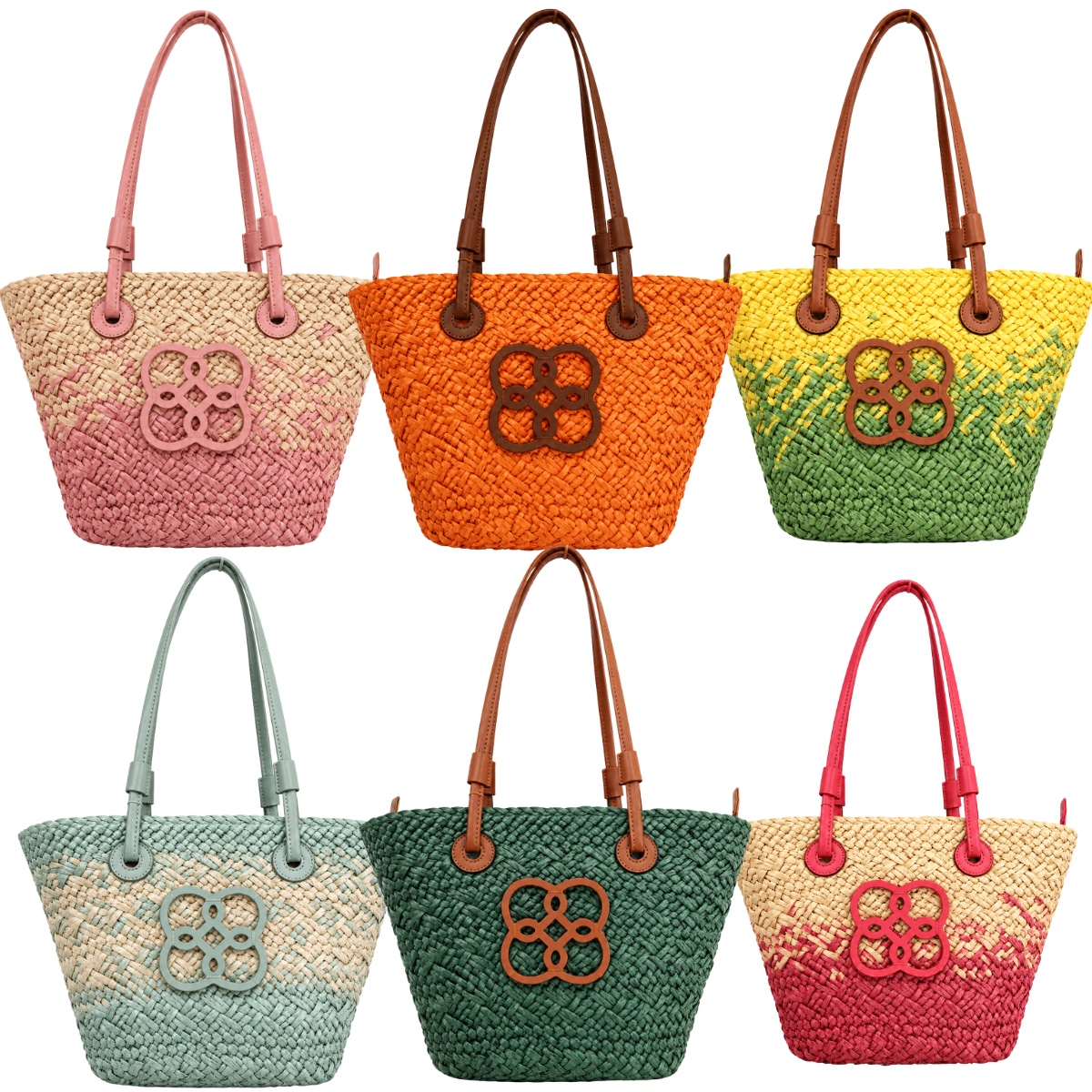 15635974640-33-cm-1.jpg Bolsa Chenson De Palha Praia Passeio Ombro Média 3184578 - Imagem 1