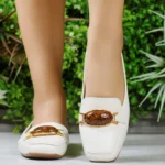 Mocassim Moleca Loafer Sapatilha Bico Quadrado Pedra 5829.110 - Imagem 10