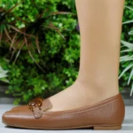 Mocassim Moleca Loafer Sapatilha Bico Quadrado Pedra 5829.110 - Imagem 2