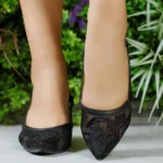 Scarpin Vizzano Renda Tela Bordado Salto Slingback 1185.1162 - Imagem 7